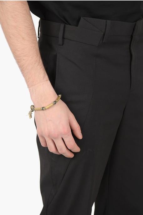 4 Pocket Belt Loop SLIM FIT Pants in Black - Image 3