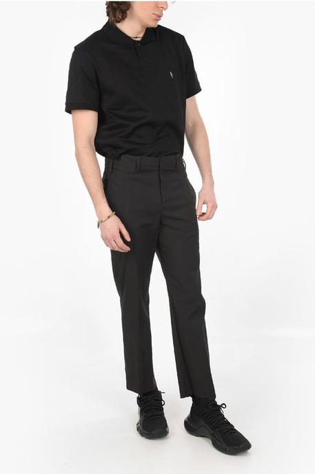 4 Pocket Belt Loop SLIM FIT Pants in Black - Image 4