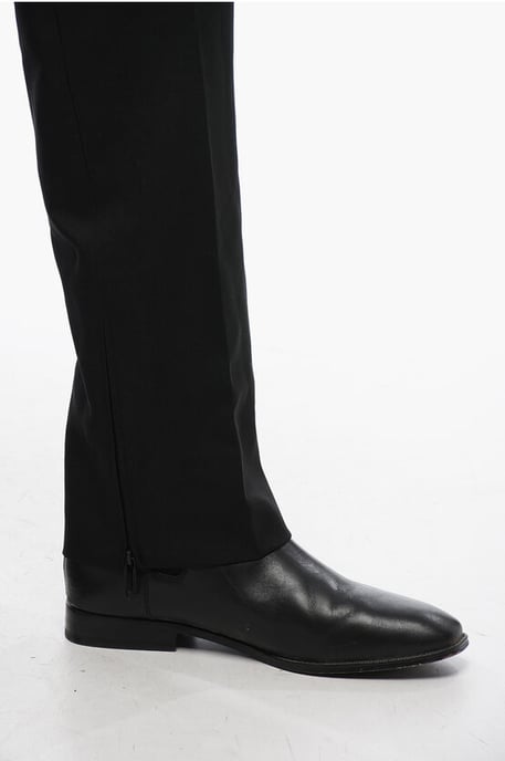 Slim-fit TECH DRILL Pants With Bottom Zip in Black - Image 4