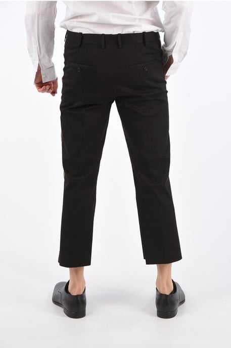 Slim Fit Cropped Pants in Black - Image 2