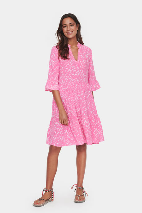 Jurk Casual fit pink white - Image 1