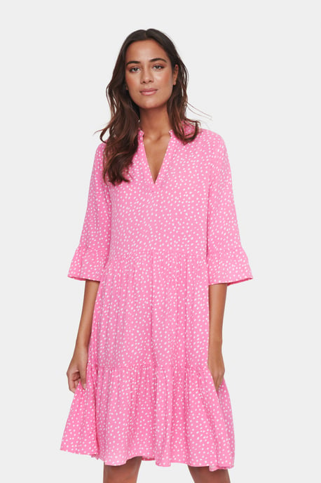 Jurk Casual fit pink white - Image 3
