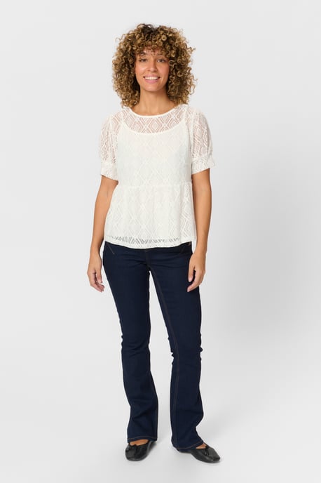 Blouse with short sleeve Feminine Silhouette - Image 2