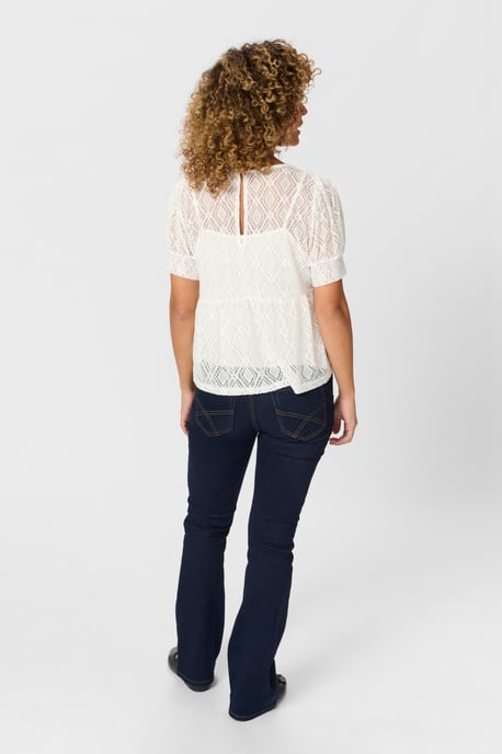 Blouse with short sleeve Feminine Silhouette - Image 3