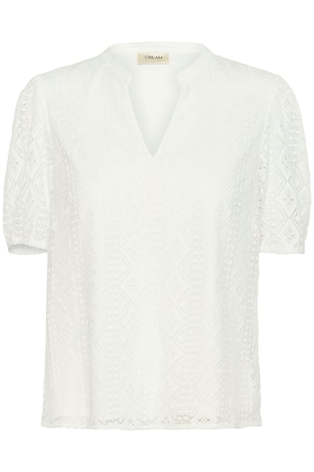 Blouse met korte mouwen Regular fit white - Image 4