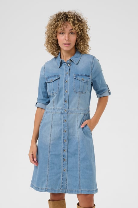 Denim dress Feminine Silhouette - Image 3