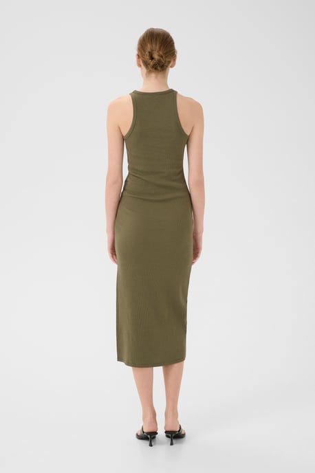 Jurk Slim fit olive - Image 3