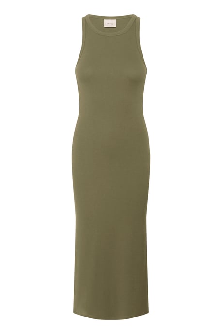 Jurk Slim fit olive - Image 5
