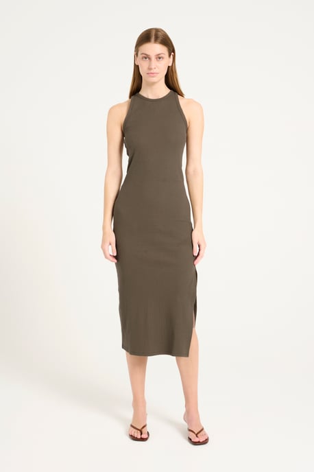 Jurk Slim fit khaki - Image 1