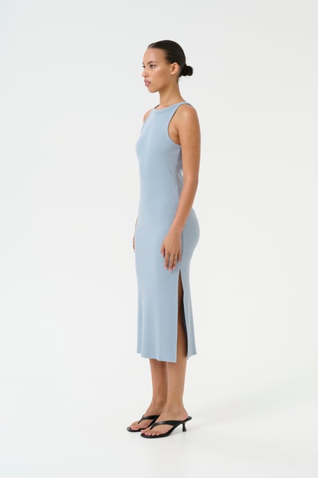 Jersey jurk Slim fit blue - Image 2