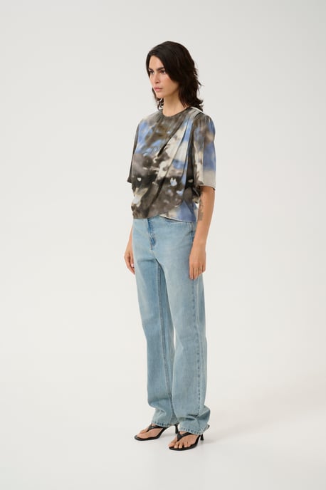 Blouse with short sleeve Regular fit - Image 2