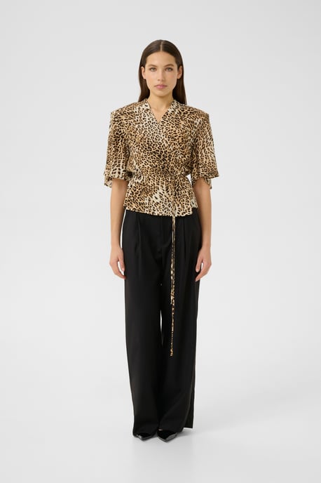 Blouse with short sleeve Loose fit - Image 1