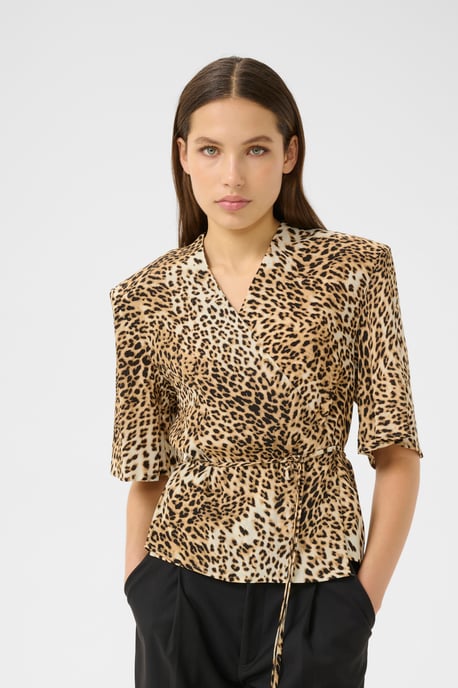 Blouse with short sleeve Loose fit - Image 4