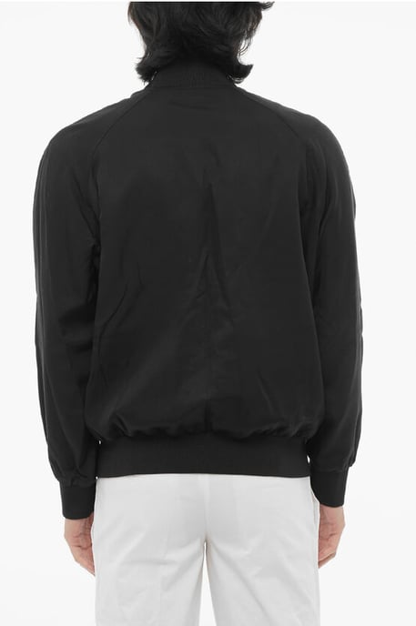Reversible Lighweight Bomber Jacket in Black & White - Image 2