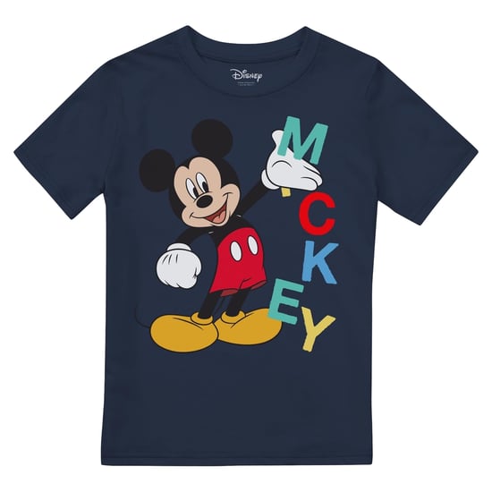 Disney Jongens Mickey Mouse Tekst T-shirt (Marine) - Image 1