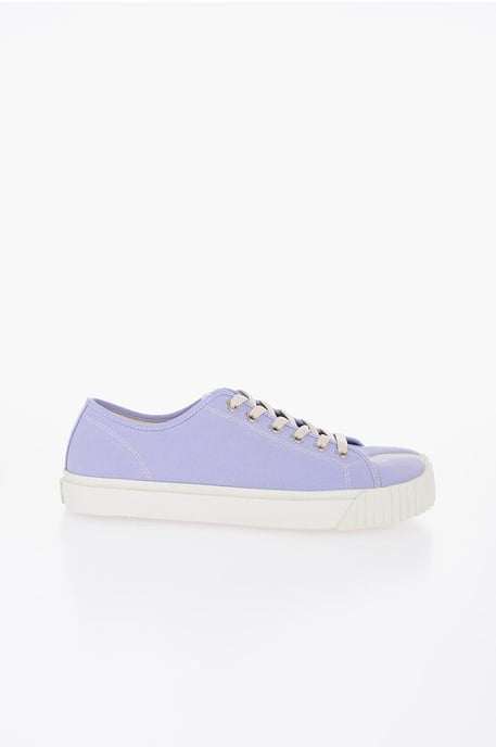 Lage Canvas Tabi Sneakers in Violet - Image 3