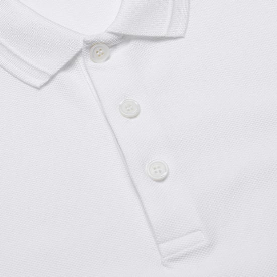 Burberry Monogram Broderad Vit Pikétröja - Image 2