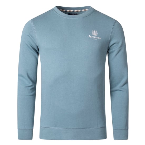 Aquascutum Active Small Logo Blauw Sweatshirt - Image 1