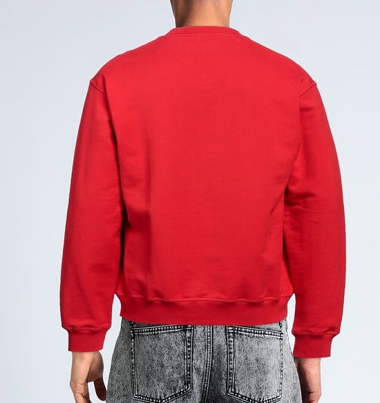 Dsquared2 Bold Maple Leaf Logo Rode Sweatshirt - Image 3