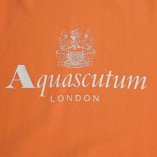 Aquascutum Active Big Logo Oranje Sweatshirt - Image 2