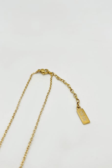 Mini Clover Necklace in Gold Black - Gift Boxed - Image 5