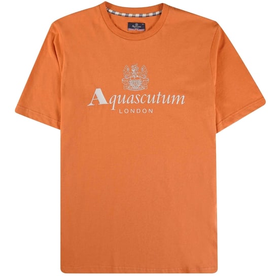 Aquascutum Active Big Logo Oranje T-shirt - Image 1