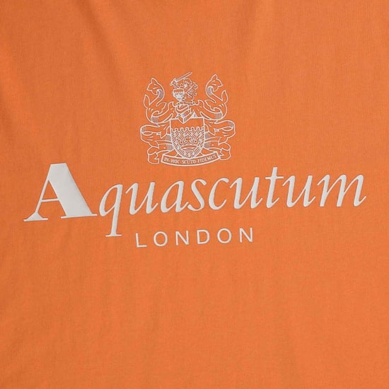 Aquascutum Active Big Logo Oranje T-shirt - Image 3