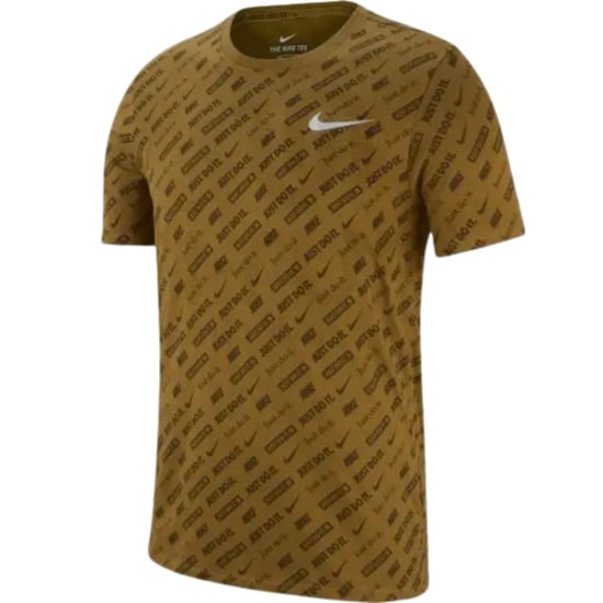 Nike Dri-Fit Khaki Groen All-Over Logo T-shirt - Image 1