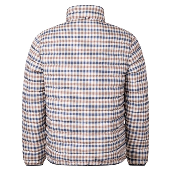 Aquascutum Active 100GR Mock Neck Beige Geruit Jasje - Image 2