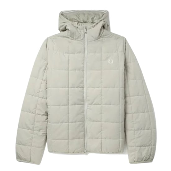 Fred Perry Grid Detail Geïsoleerd Licht Oyster Wit Jack - Image 1