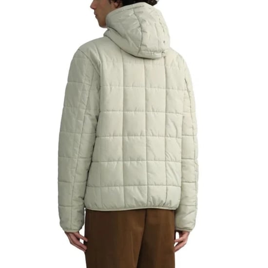Fred Perry Grid Detail Isolerad Ljus Oyster Vit Jacka - Image 4