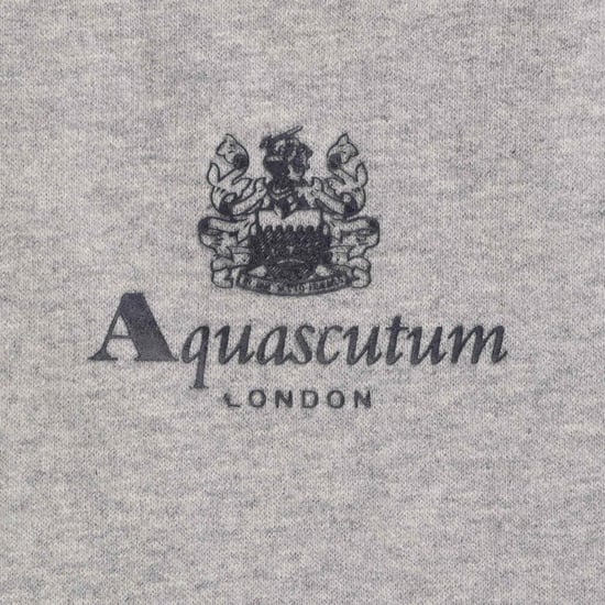 Aquascutum Active Small Logo Grijze Hoodie - Image 3
