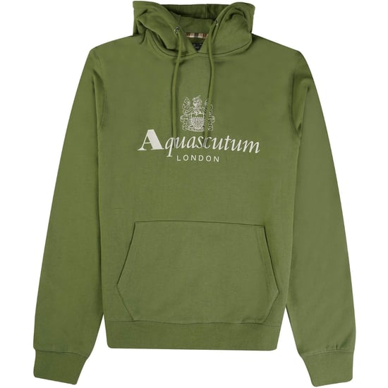 Aquascutum Active Big Logo Groene Hoodie - Image 1