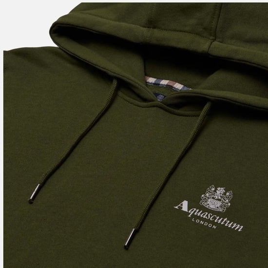 Aquascutum Active Big Logo Groene Hoodie - Image 2