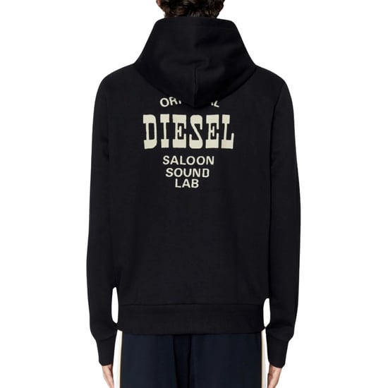 Diesel Saloon-logotyp svart huvtröja - Image 2