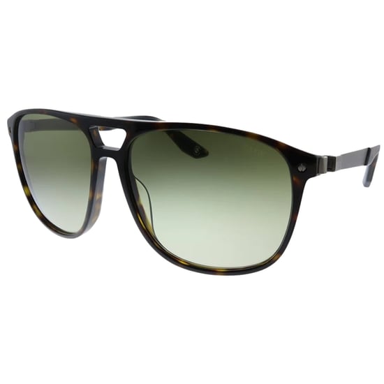 BMW Dark Havana Brown Frame Gradient Green Lens Zonnebril - Image 2