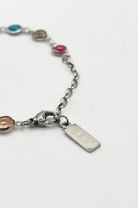 Round Multicolour Crystal Bracelet - Image 3