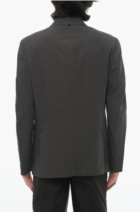 Slim fit kavaj med 3 knappar och hakslag i sidosprund i grått - Image 2