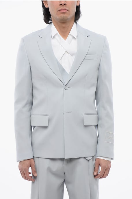 Relax Fit Blazer With Flap Pockets in Light blue - Image 1