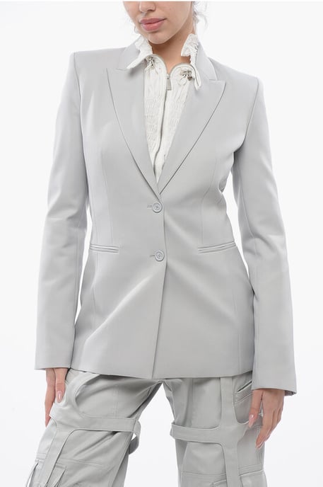 Peak Lapel CORPORATE TECH Slim Fit Blazer in Gray - Image 1