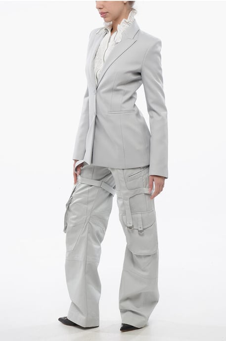 Peak Lapel CORPORATE TECH Slim Fit Blazer in Gray - Image 4