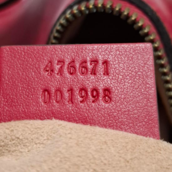 Gucci Quilted Marmont Backpack Bag in Red Leather - Image 6