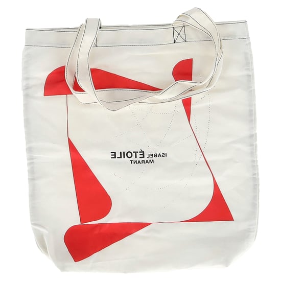 Étoile Isabel Marant Geprinte Tote in Witte Canvas - Image 1