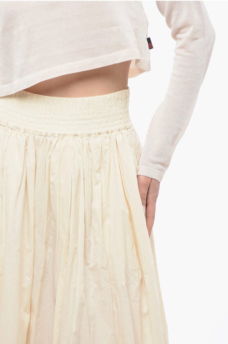 High Waisted Circle Shirt in Beige - Image 3