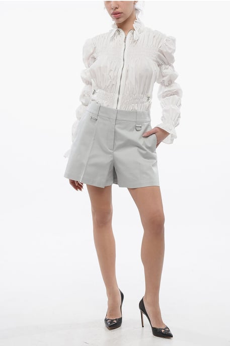 Högmidjade cargoshorts i ljusblått - Image 4