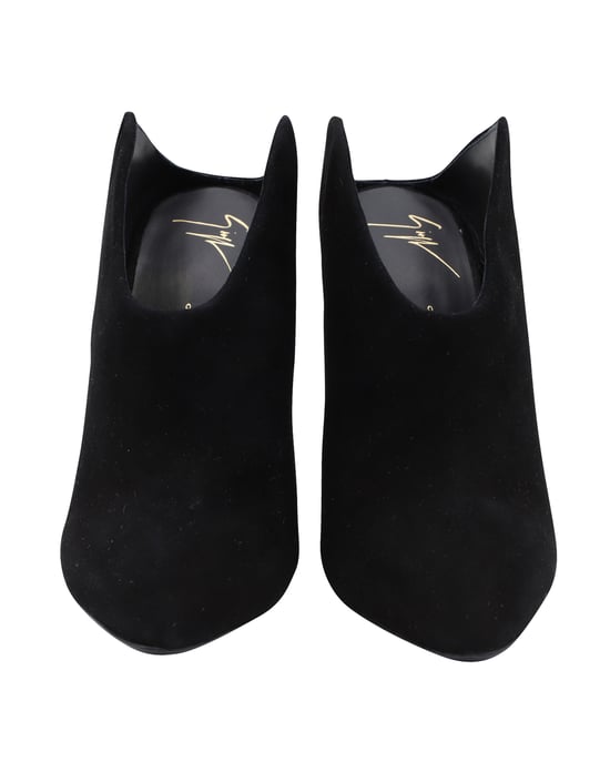 Giuseppe Zanotti Olinda Pointed Toe Mules in Black Suede - Image 2