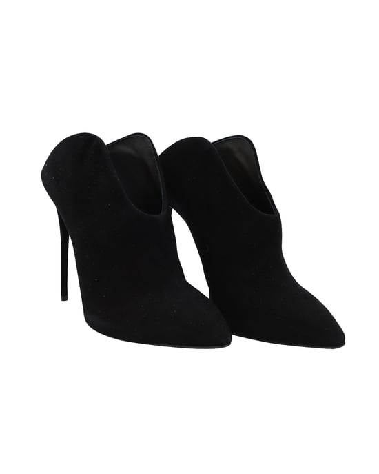 Giuseppe Zanotti Olinda Pointed Toe Mules in Black Suede - Image 4
