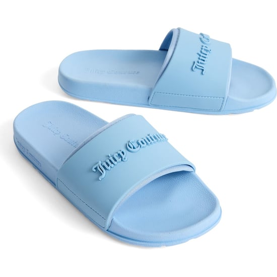 Juicy Couture Embossed PVC Women's Dusk Blue Slides - Image 1