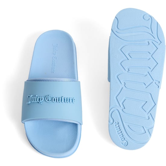 Juicy Couture Embossed PVC Women's Dusk Blue Slides - Image 2
