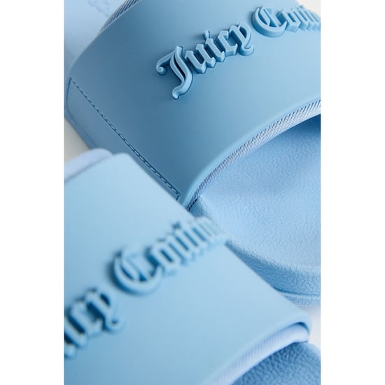 Juicy Couture Embossed PVC Women's Dusk Blue Slides - Image 5